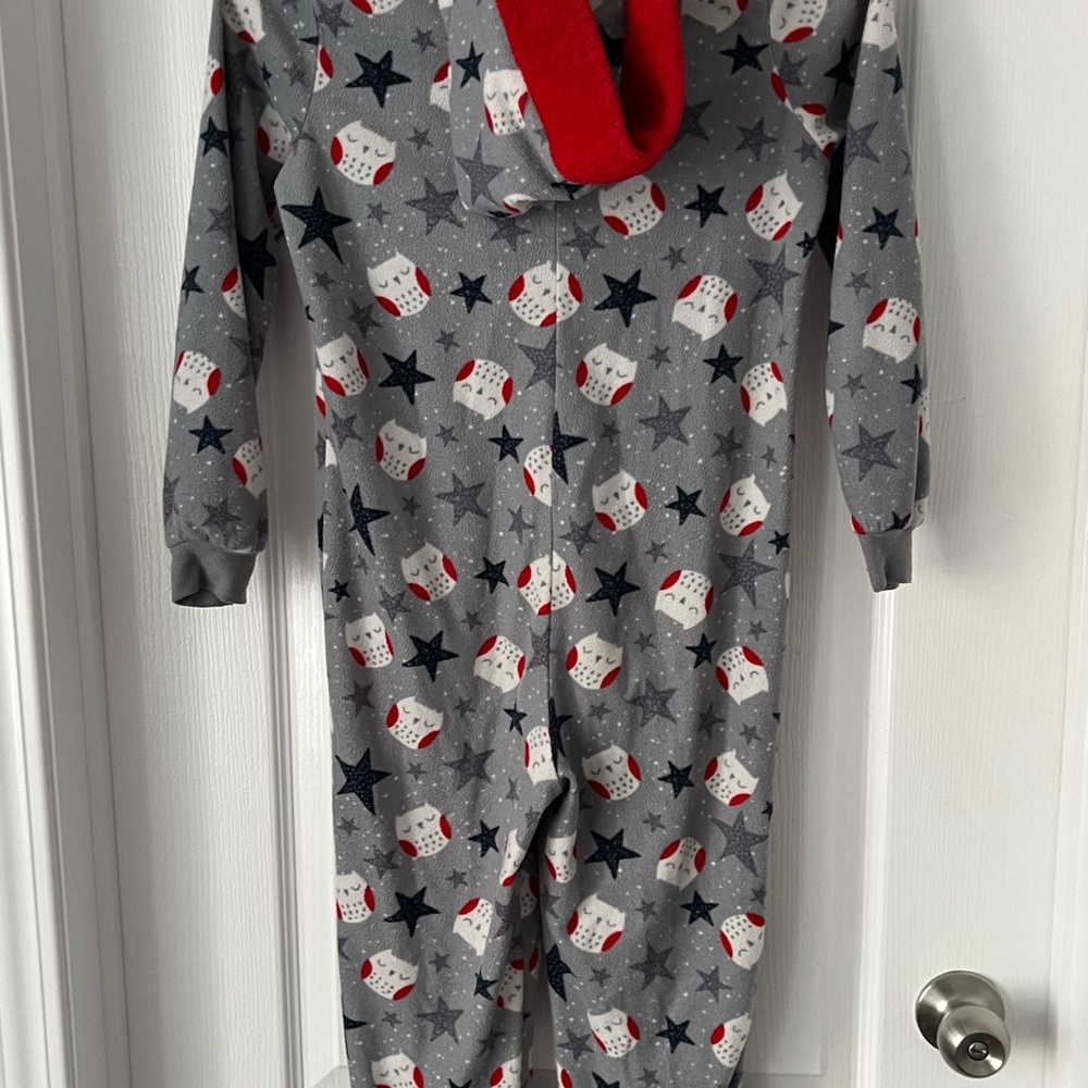 Bella & Birdie Hooded Footless Pajama Onesie | Size 7–8 - Picture 2 of 7